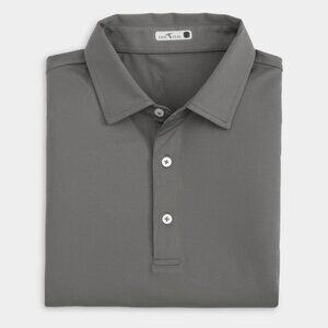 NWT Genteal Mens Size Large Gray Solid Performance Polo Top NEW